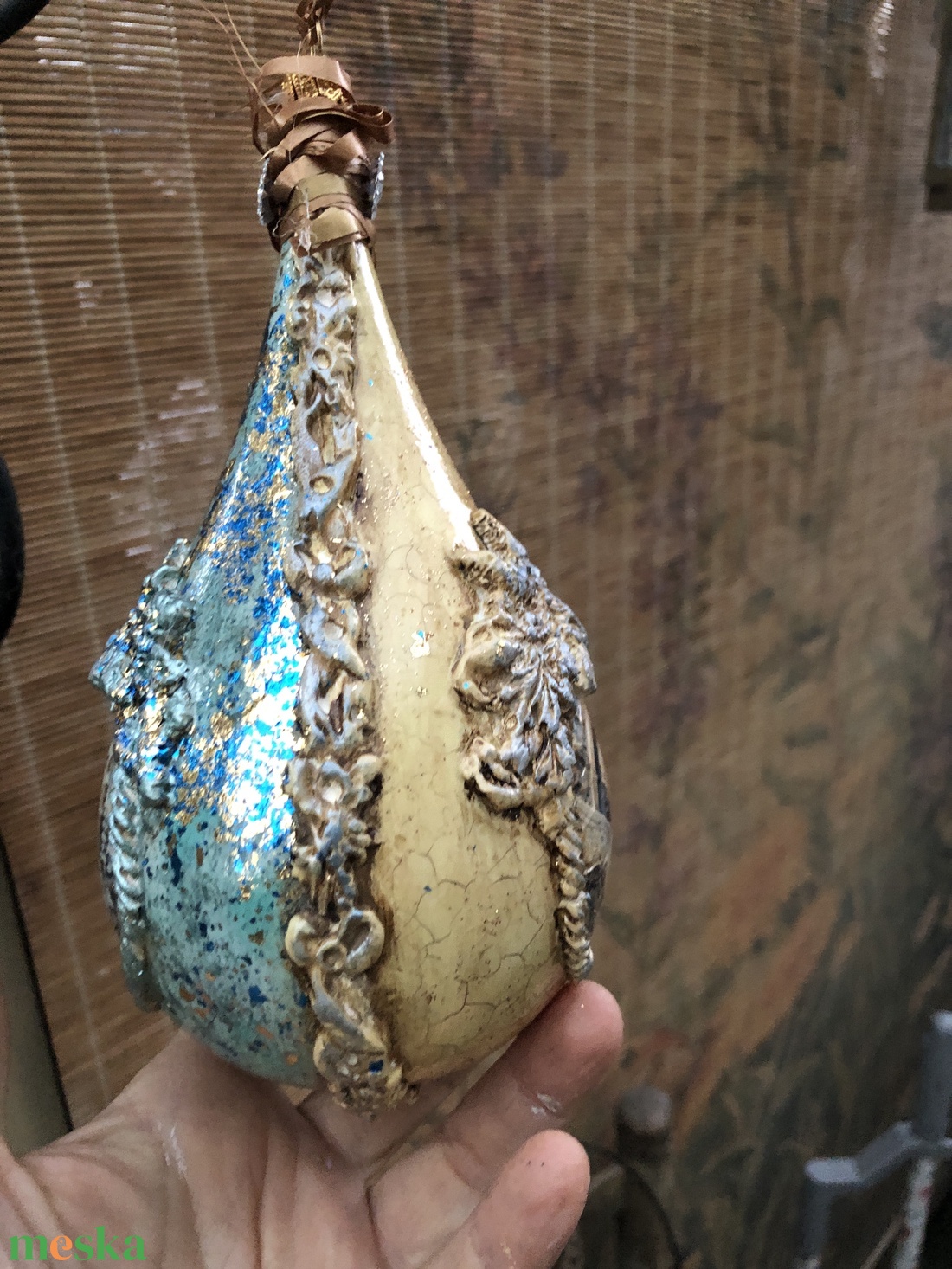 csepp forma karácsonyfadísz angyalkás - karácsony - karácsonyi lakásdekoráció - karácsonyfadíszek - Meska.hu