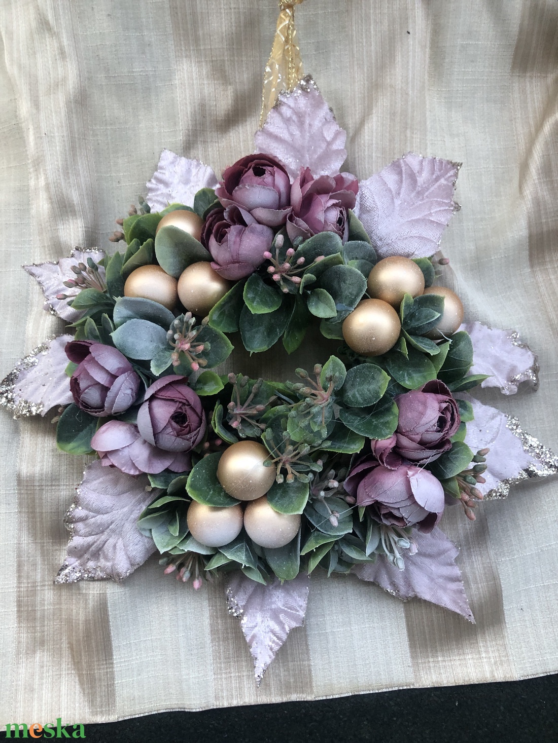 karácsonyi ajtódísz  - karácsony - karácsonyi lakásdekoráció - karácsonyi ajtódíszek - Meska.hu