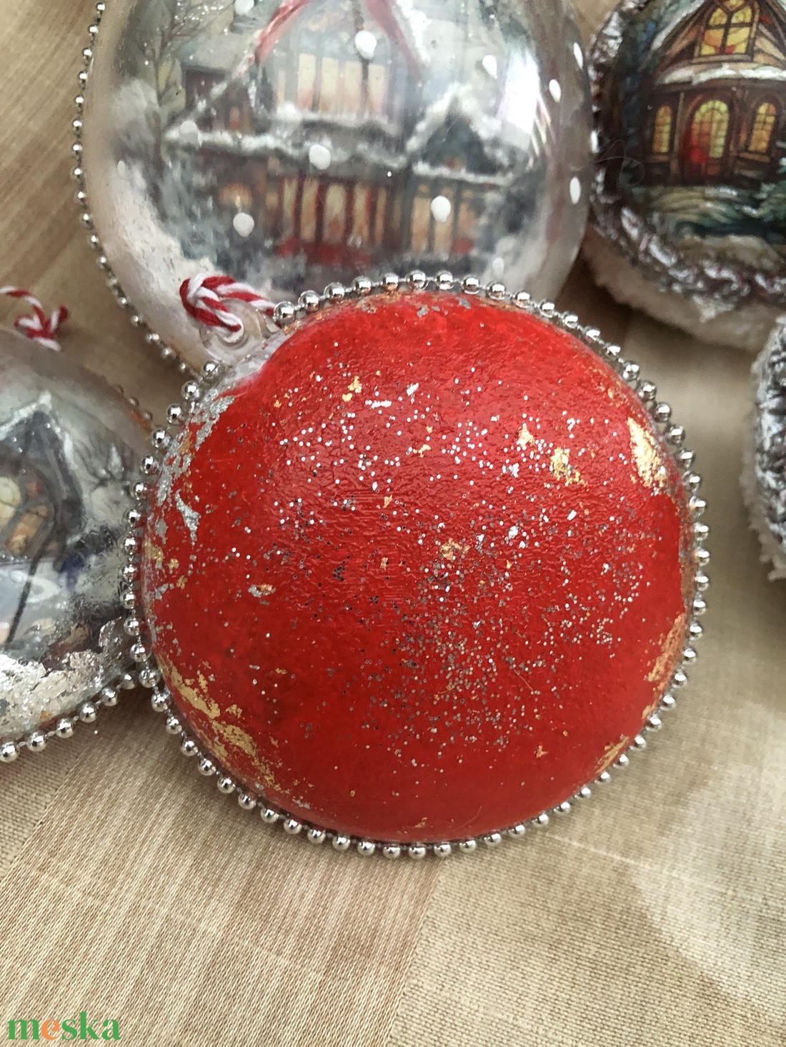 5db-os karácsonyfadísz - karácsony - karácsonyi lakásdekoráció - karácsonyfadíszek - Meska.hu