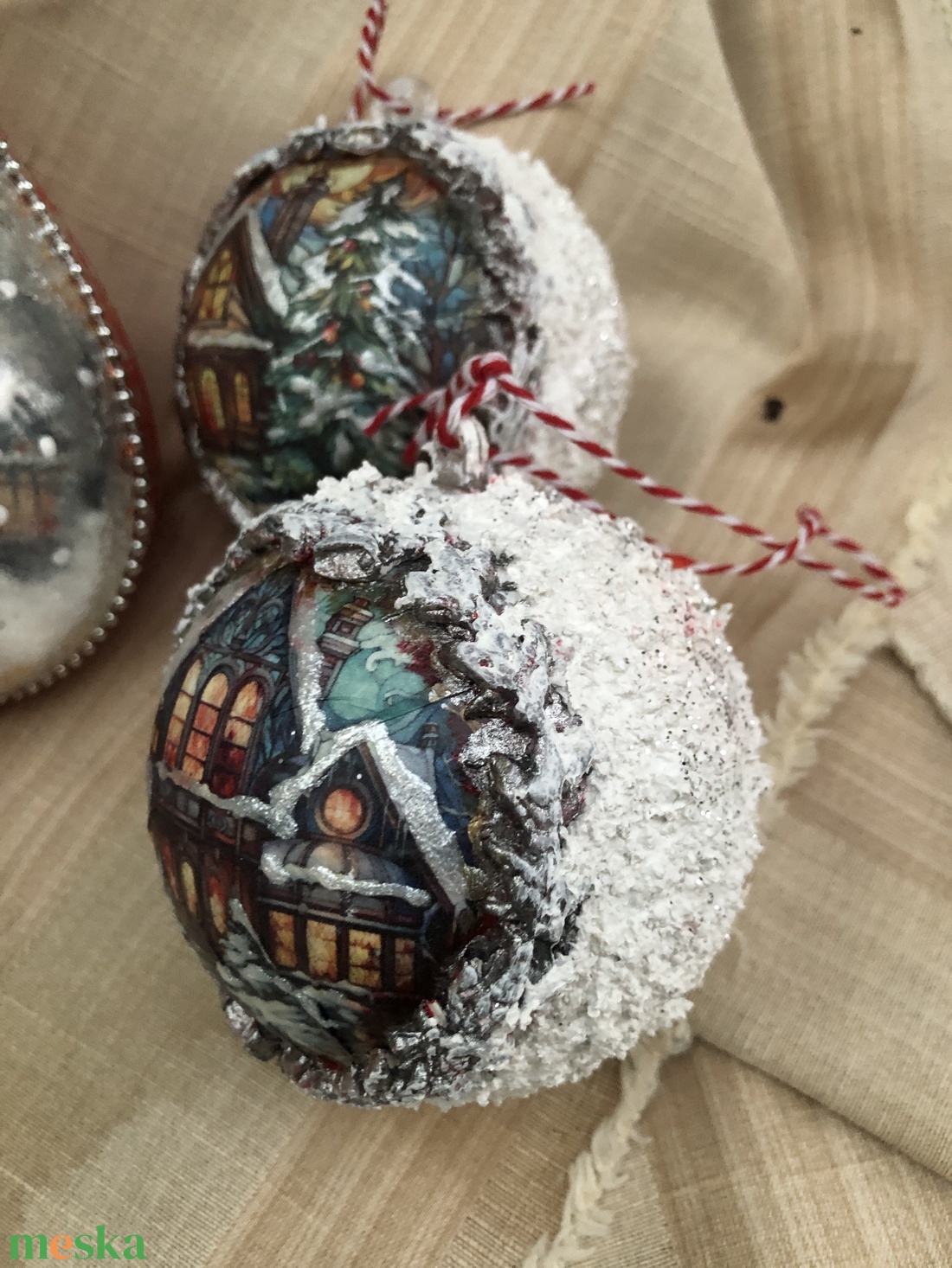 5db-os karácsonyfadísz - karácsony - karácsonyi lakásdekoráció - karácsonyfadíszek - Meska.hu