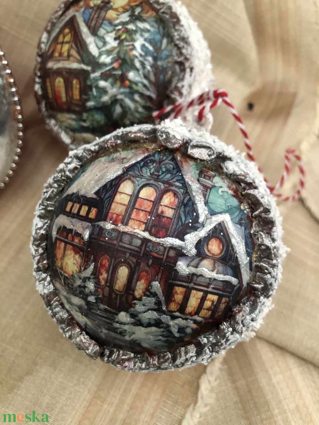 5db-os karácsonyfadísz - karácsony - karácsonyi lakásdekoráció - karácsonyfadíszek - Meska.hu