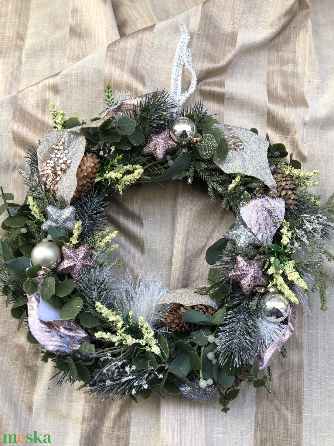 karácsonyi ünnepi ajtódísz  - karácsony - karácsonyi lakásdekoráció - karácsonyi ajtódíszek - Meska.hu