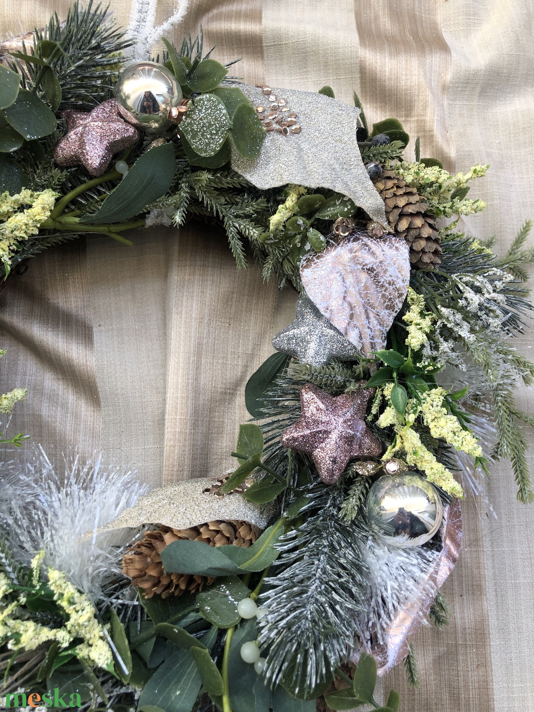 karácsonyi ünnepi ajtódísz  - karácsony - karácsonyi lakásdekoráció - karácsonyi ajtódíszek - Meska.hu