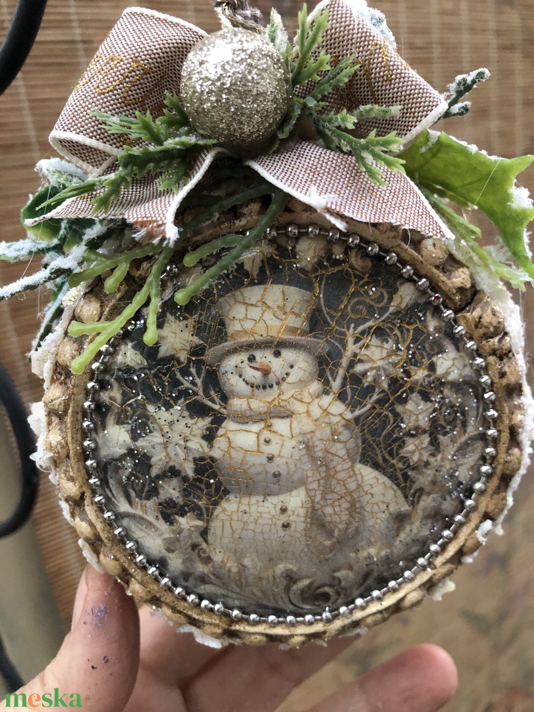 hóemberes karácsonyfadísz  -  - Meska.hu