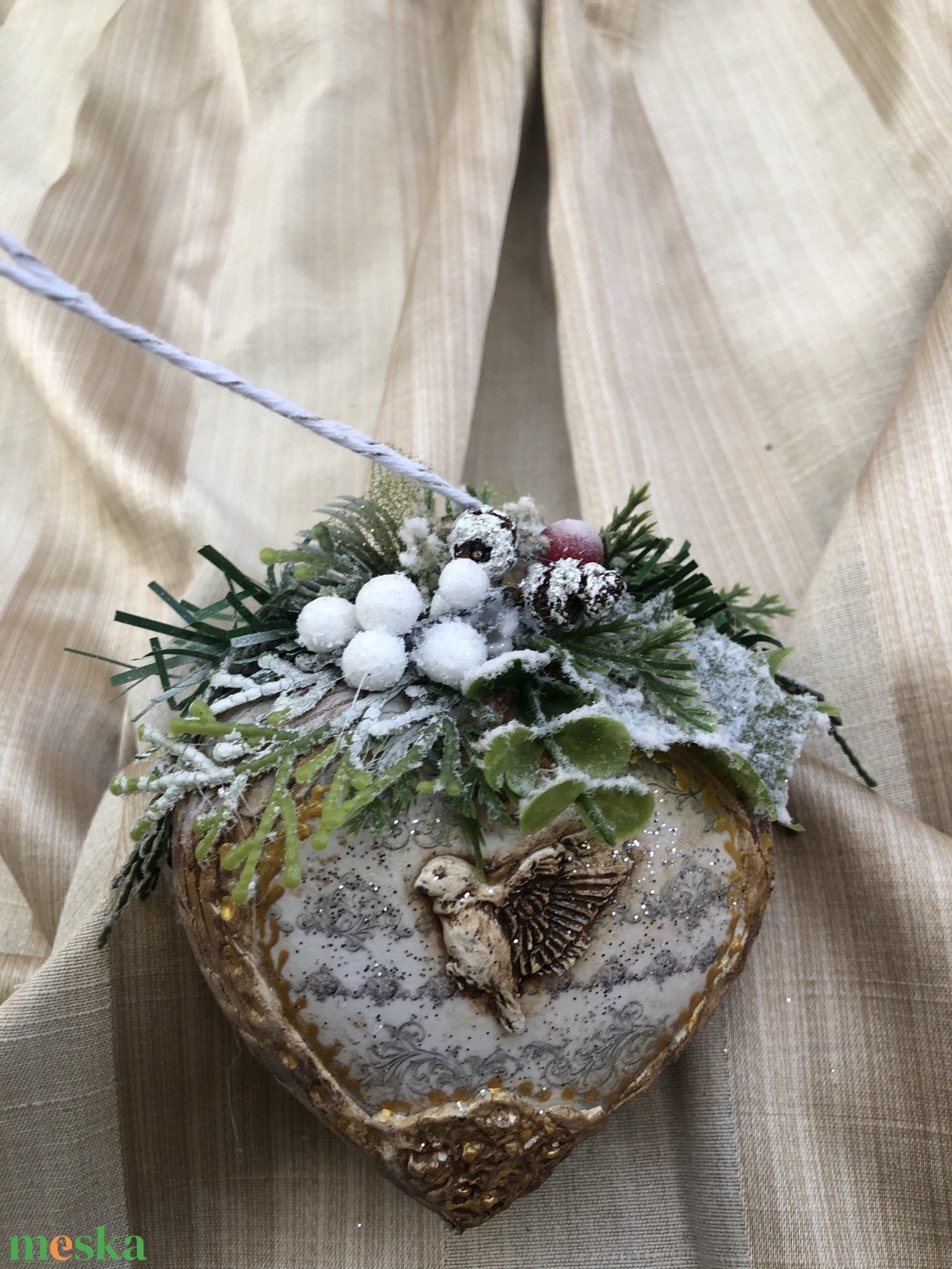 egérkés karácsonyfadísz - karácsony - karácsonyi lakásdekoráció - karácsonyfadíszek - Meska.hu