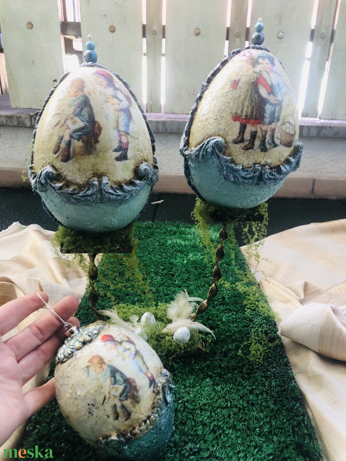 húsvéti asztaldísz  - ünnepi díszek, dekorációk - húsvéti díszek és dekorációk - húsvéti asztaldíszek - Meska.hu