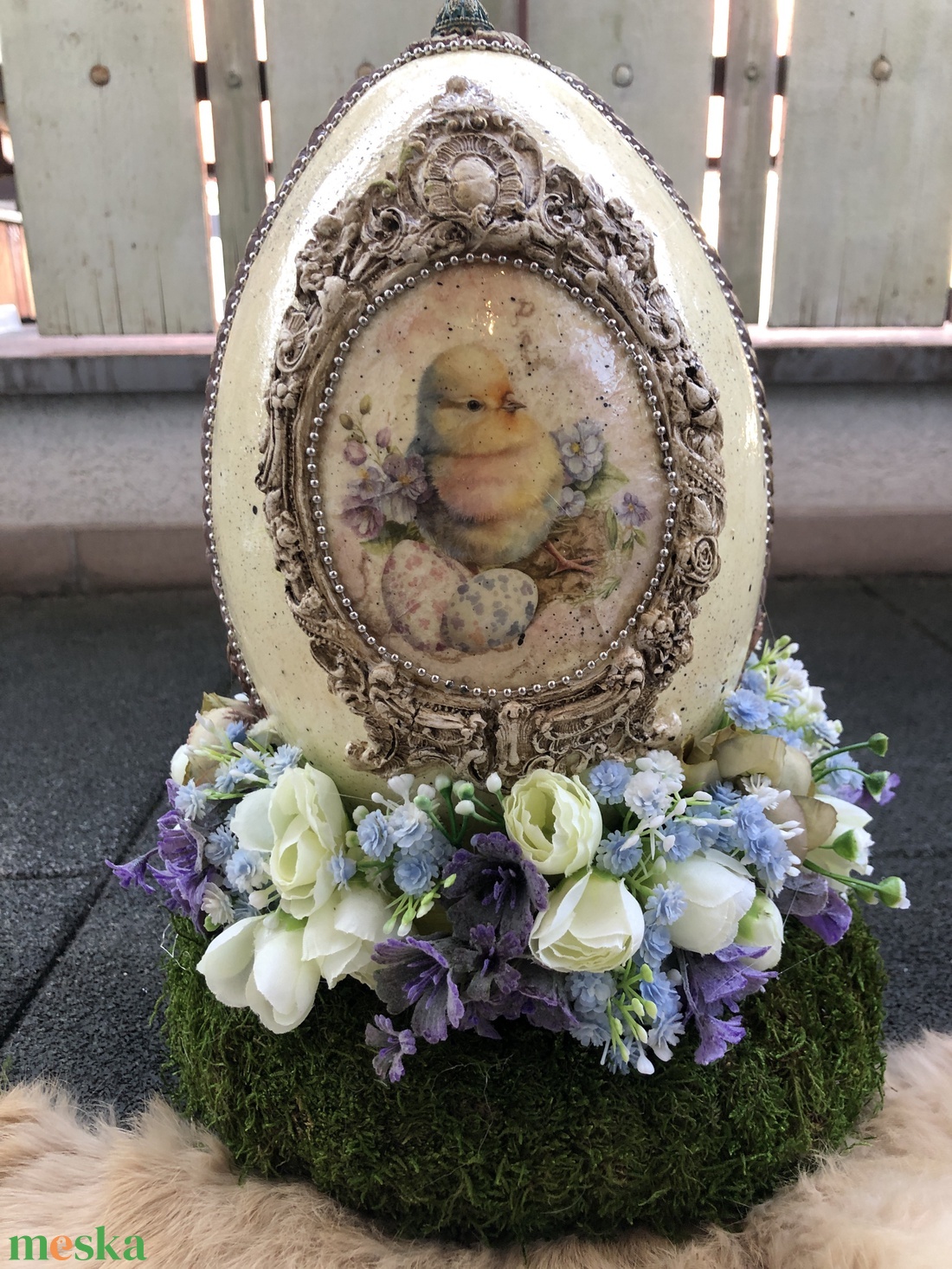  húsvéti tojás asztaldísz  - ünnepi díszek, dekorációk - húsvéti díszek és dekorációk - húsvéti tojás, hímestojás - Meska.hu
