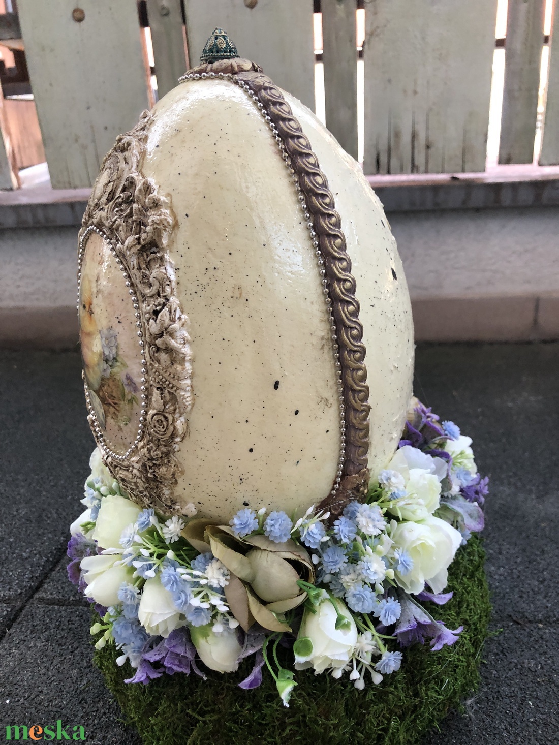  húsvéti tojás asztaldísz  - ünnepi díszek, dekorációk - húsvéti díszek és dekorációk - húsvéti tojás, hímestojás - Meska.hu