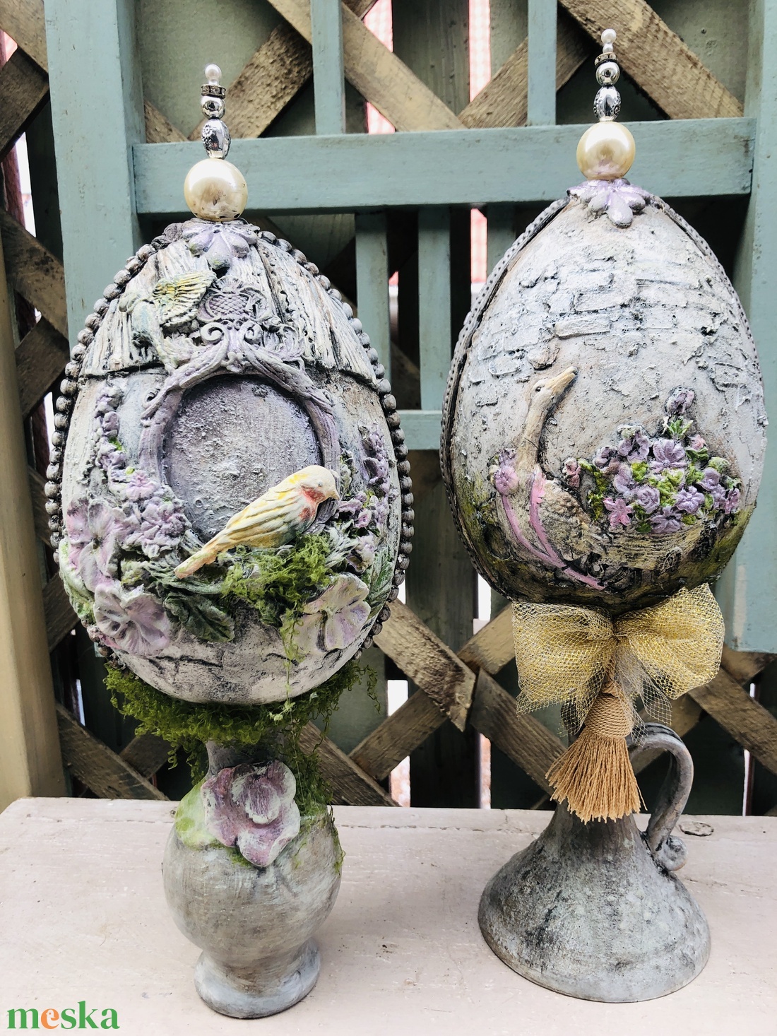 húsvéti tojás állódísz - ünnepi díszek, dekorációk - húsvéti díszek és dekorációk - húsvéti asztaldíszek - Meska.hu