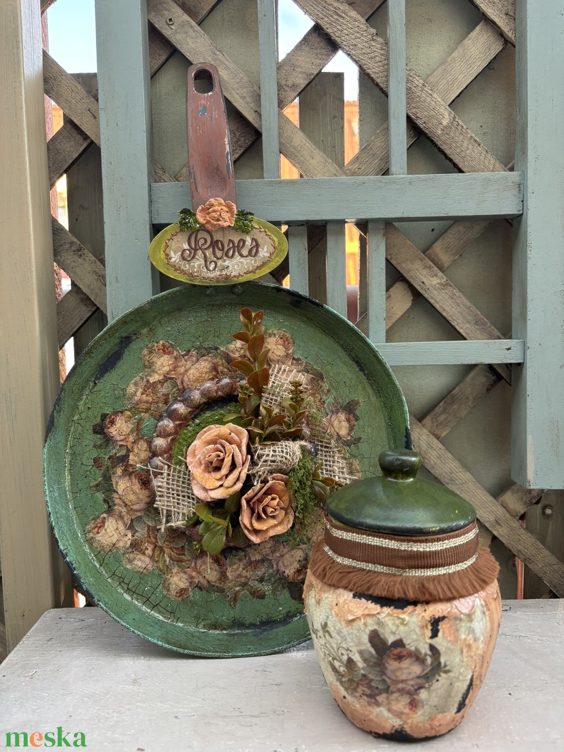 egyedi vintage konyhai dísz szettben - otthon & életmód - konyhafelszerelés, tálalás - konyhai dekoráció - konyhai dísz - Meska.hu