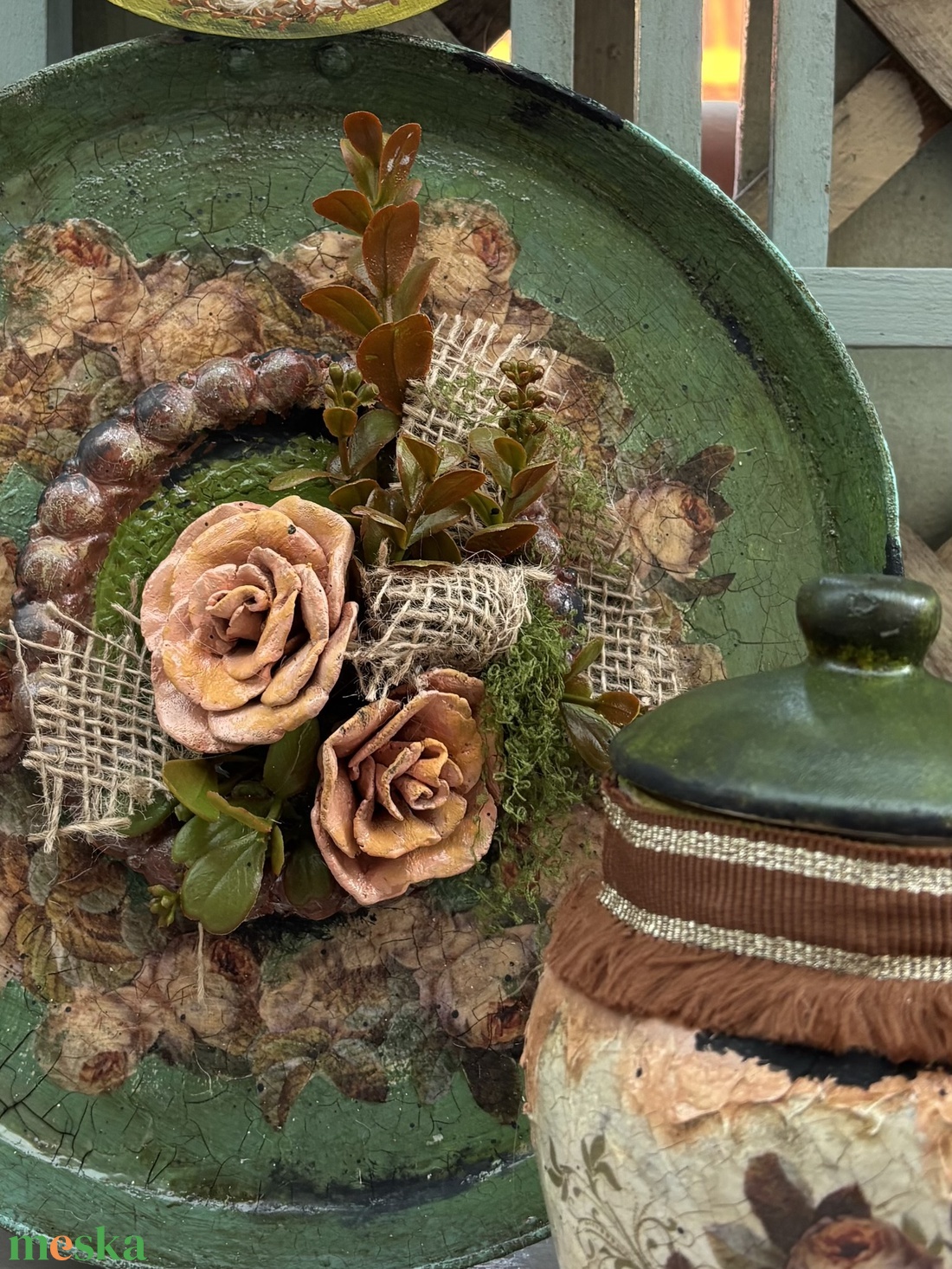 egyedi vintage konyhai dísz szettben - otthon & életmód - konyhafelszerelés, tálalás - konyhai dekoráció - konyhai dísz - Meska.hu