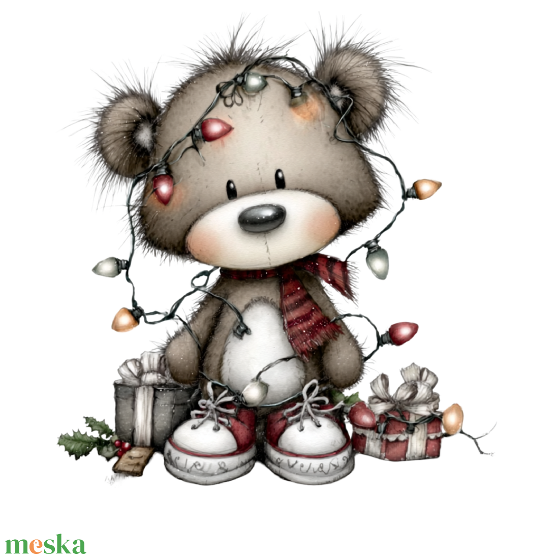 Hóbortos karácsony egyedi kerámia bögre cuki karácsonyi mintákkal - otthon & életmód - konyhafelszerelés, tálalás - tálalás - bögre & csésze - Meska.hu