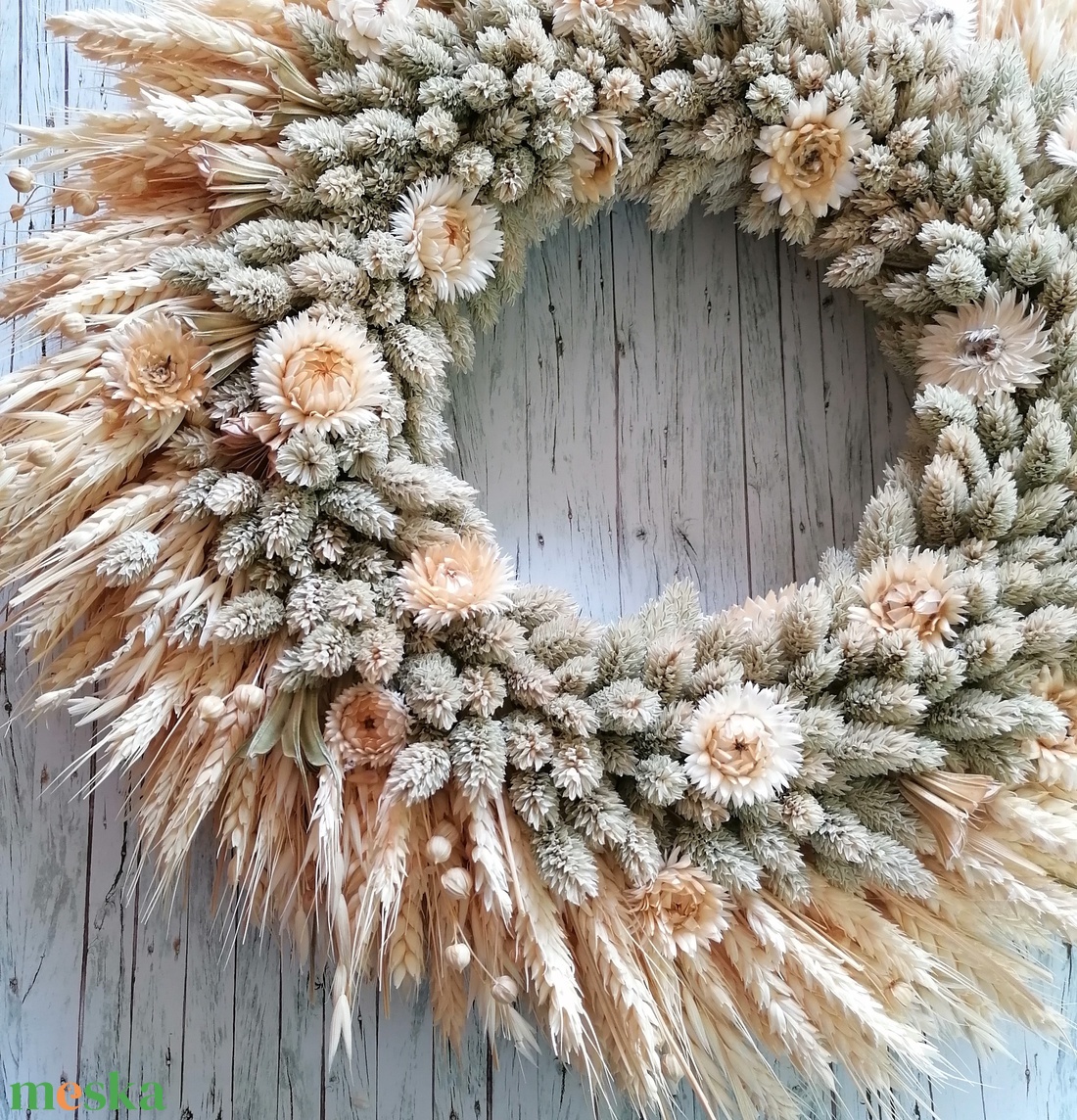 Búzamező koszorú 50 cm - otthon & életmód - dekoráció - ajtó- és ablak dekoráció - ajtódísz & kopogtató - Meska.hu Búzamező koszorú 50 cm - otthon & életmód - dekoráció - ajtó- és ablak dekoráció - ajtódísz & kopogtató - Meska.hu