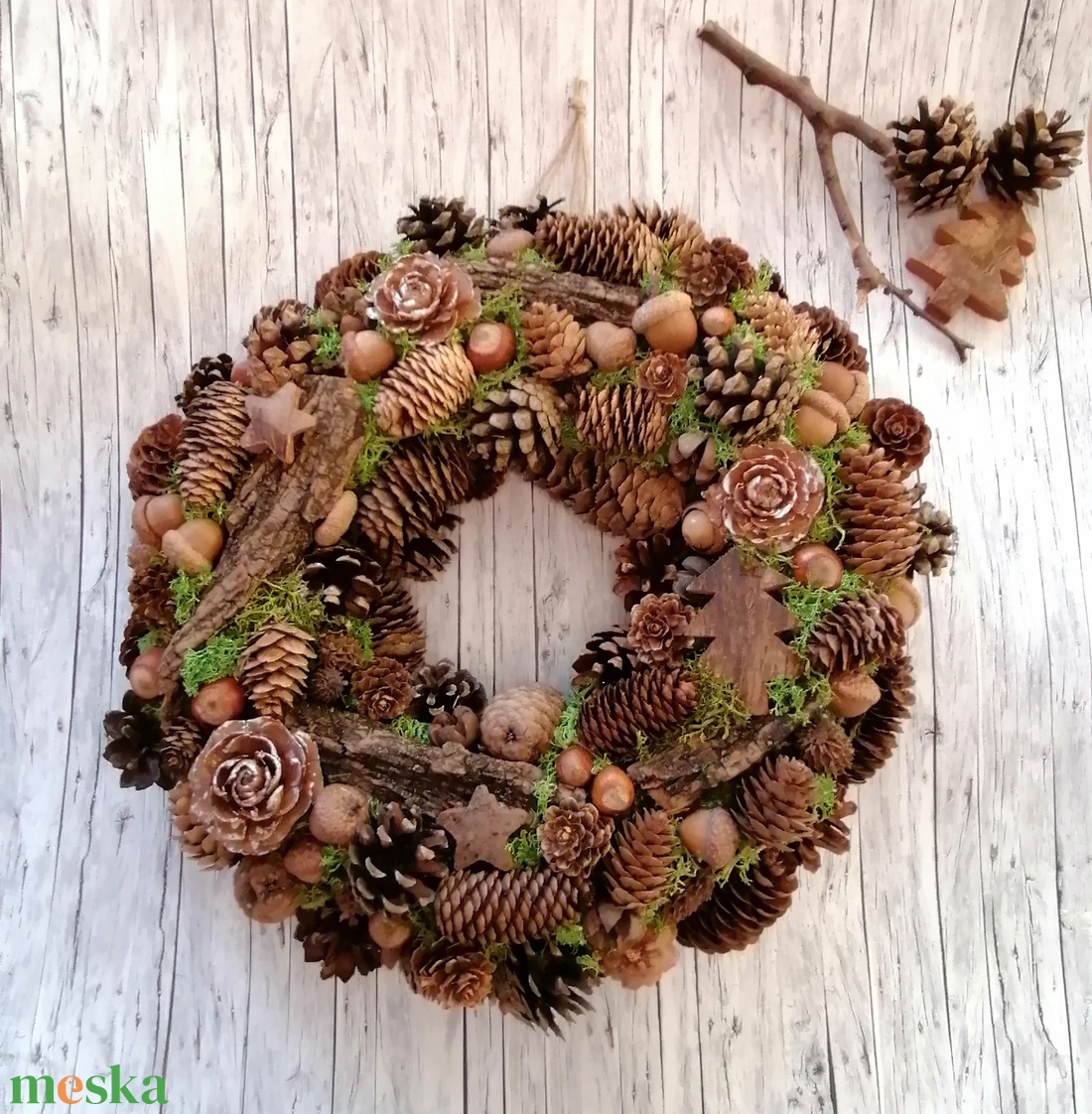 Erdei séta koszorú 33 cm Őszi-Téli - karácsony - adventi díszek - adventi gyertyadíszek és koszorúdíszek - Meska.hu Erdei séta koszorú 33 cm Őszi-Téli - karácsony - adventi díszek - adventi gyertyadíszek és koszorúdíszek - Meska.hu