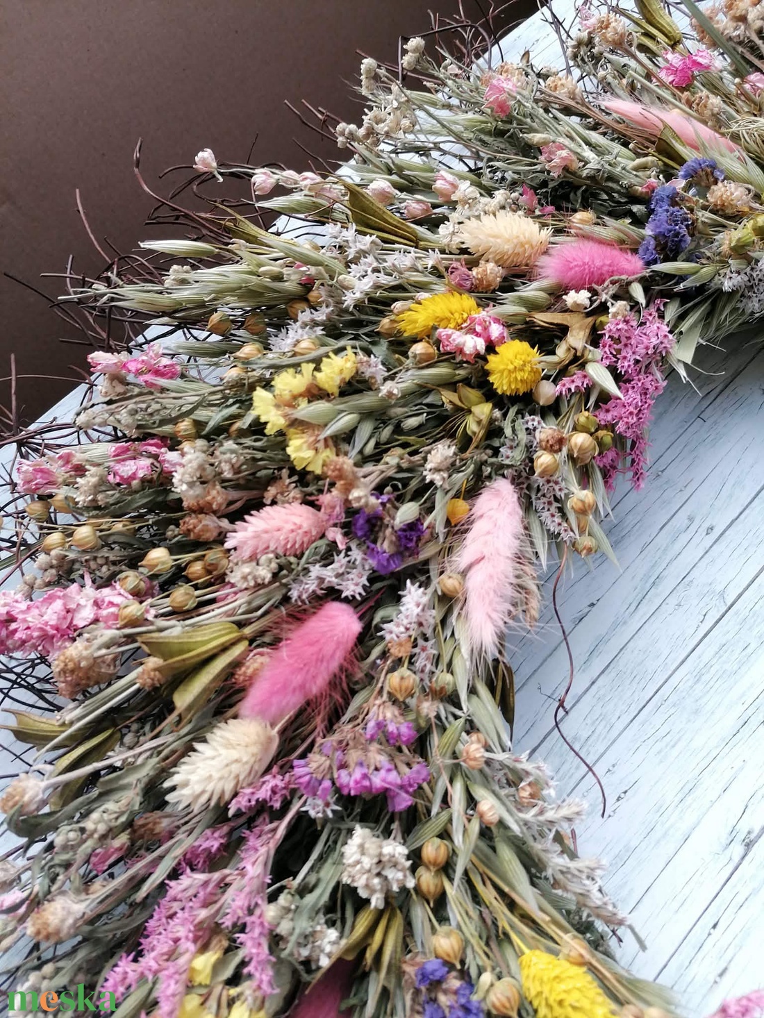 Nagy méretű vadvirágos koszorú -  - Meska.hu