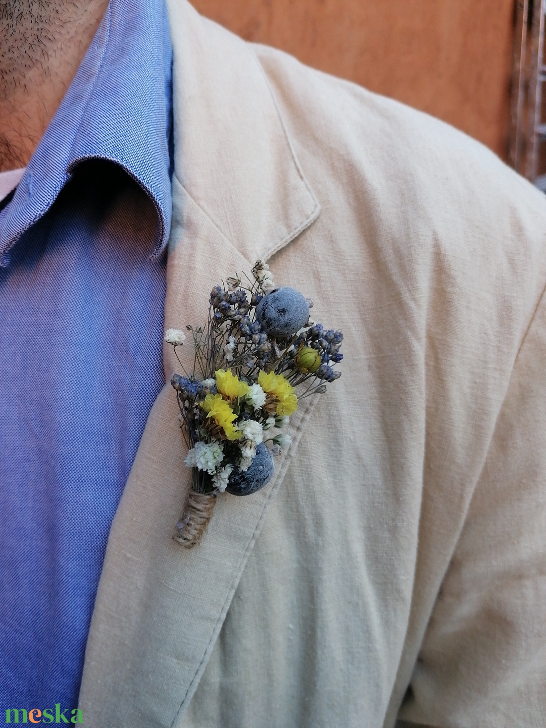 Vőlegény kitűző-esküvői dekorációk - esküvő - kiegészítők - kitűző - Meska.hu