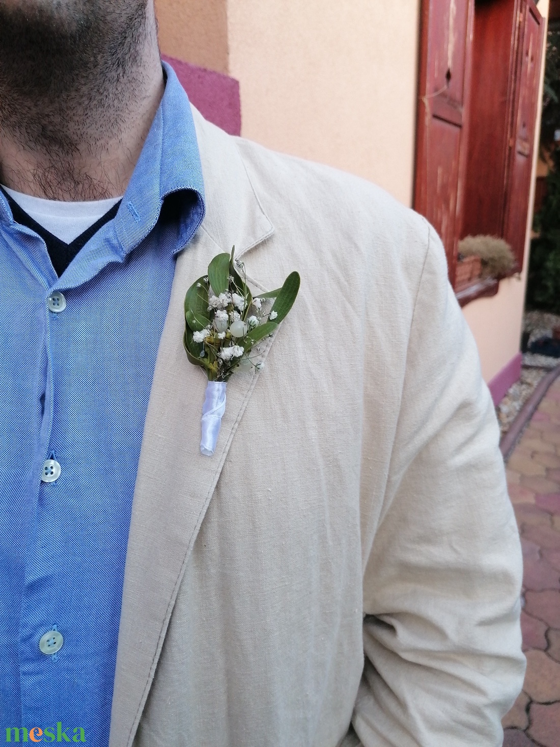 Vőlegény kitűző-esküvői dekorációk - esküvő - kiegészítők - kitűző - Meska.hu