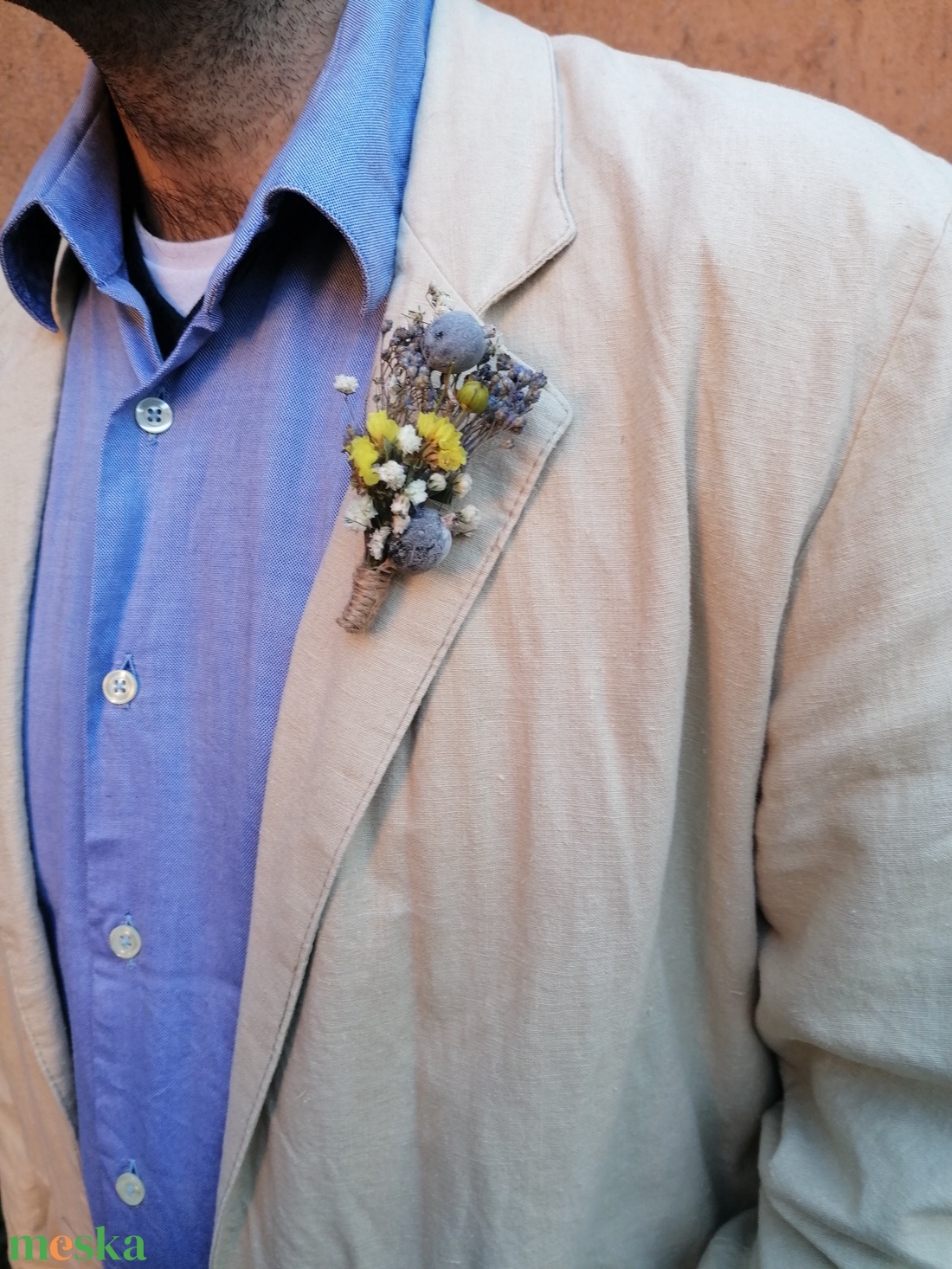 Vőlegény kitűző-esküvői dekorációk - esküvő - kiegészítők - kitűző - Meska.hu