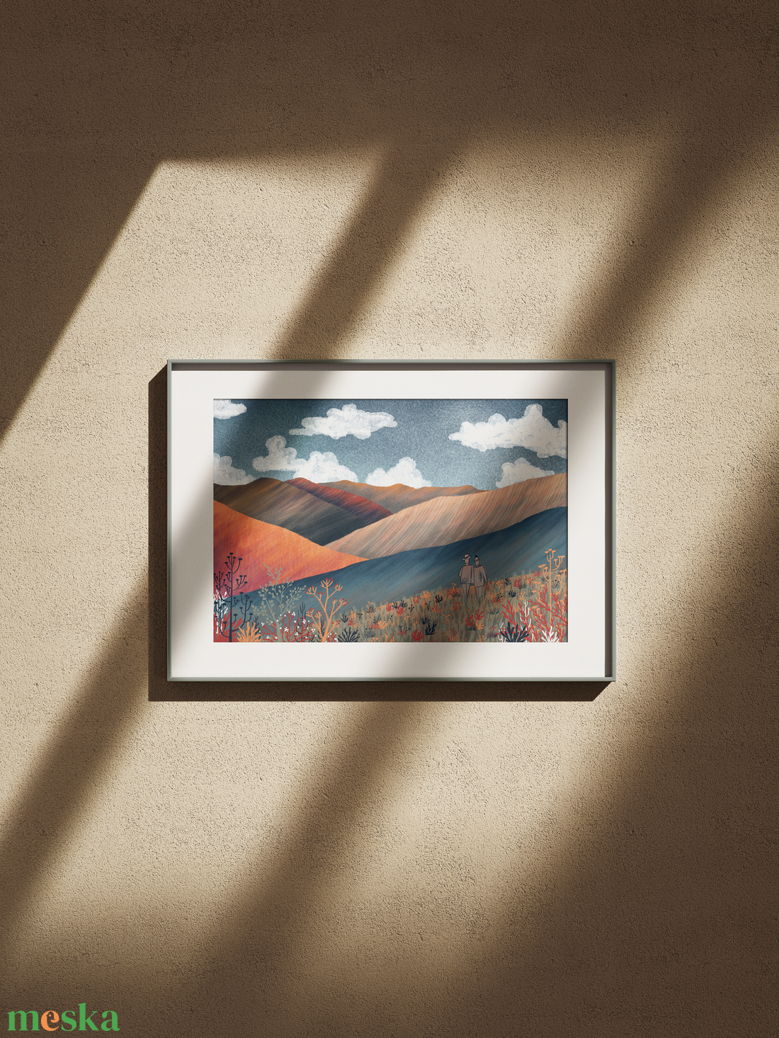 Séta január elsején print  - művészet - grafika & illusztráció - művészi nyomat - Meska.hu
