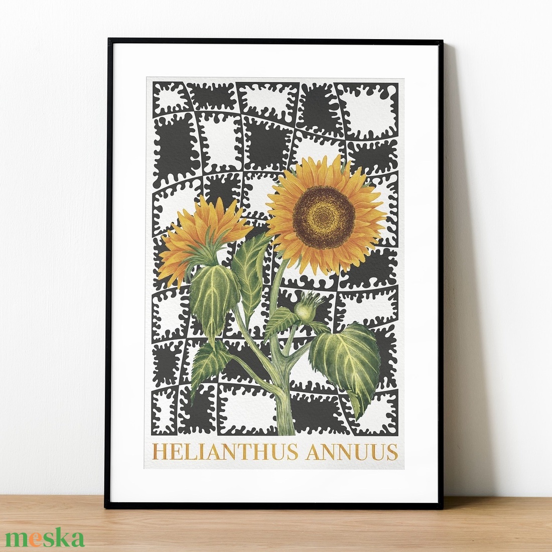 Helianthus annuus print - művészet - grafika & illusztráció - művészi nyomat - Meska.hu Helianthus annuus print - művészet - grafika & illusztráció - művészi nyomat - Meska.hu