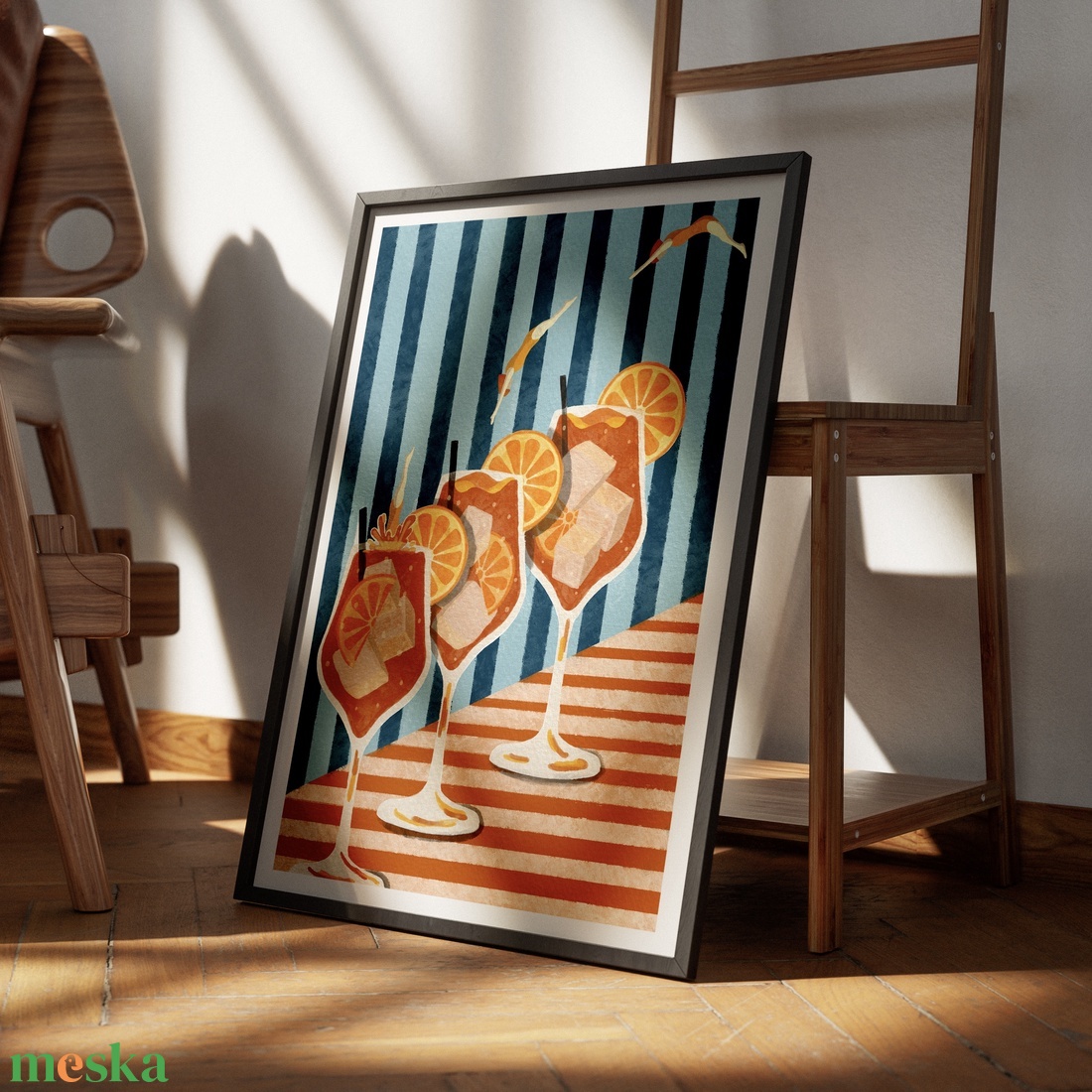 Fenékig! print  - művészet - grafika & illusztráció - művészi nyomat - Meska.hu