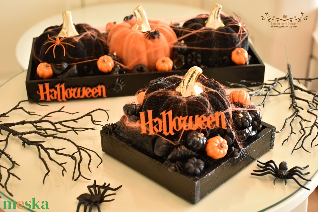 Halloweeni három tökös - otthon & életmód - dekoráció - asztal és polc dekoráció - asztaldísz - Meska.hu Halloweeni három tökös - otthon & életmód - dekoráció - asztal és polc dekoráció - asztaldísz - Meska.hu