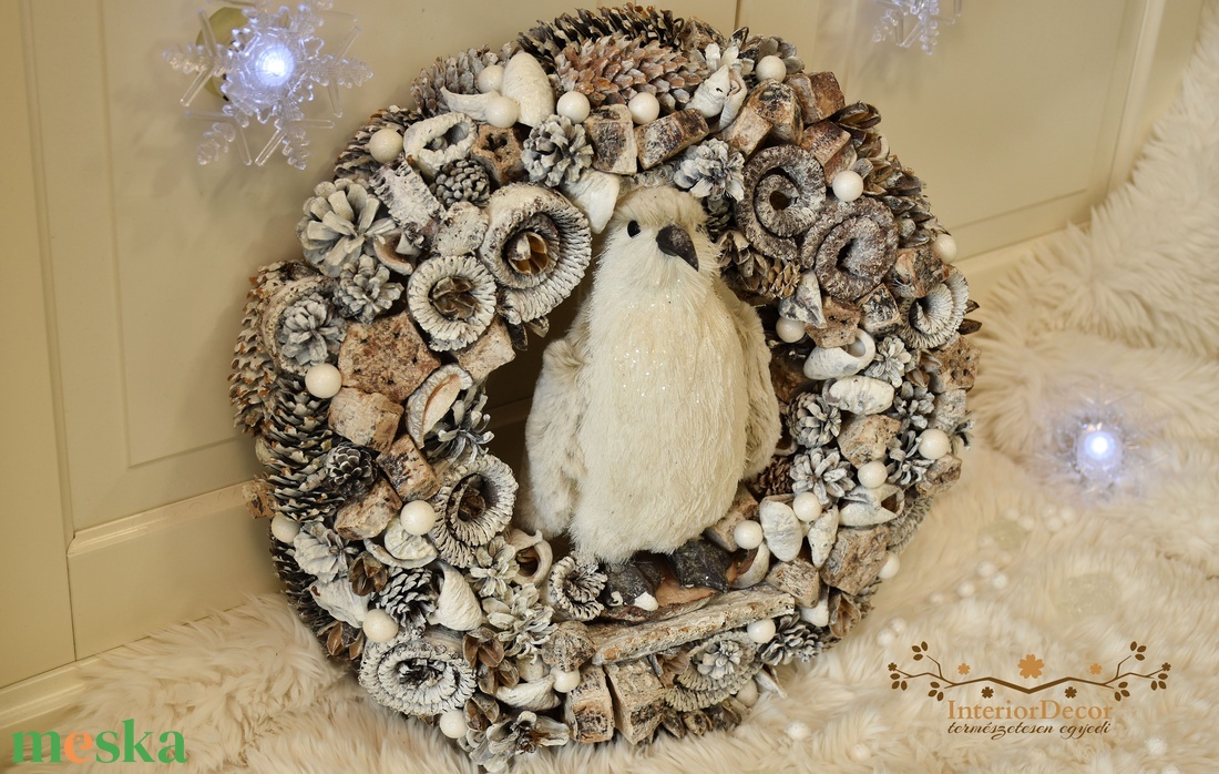 Nagy pingvines kopogtató - otthon & életmód - dekoráció - ajtó- és ablak dekoráció - ajtódísz & kopogtató - Meska.hu