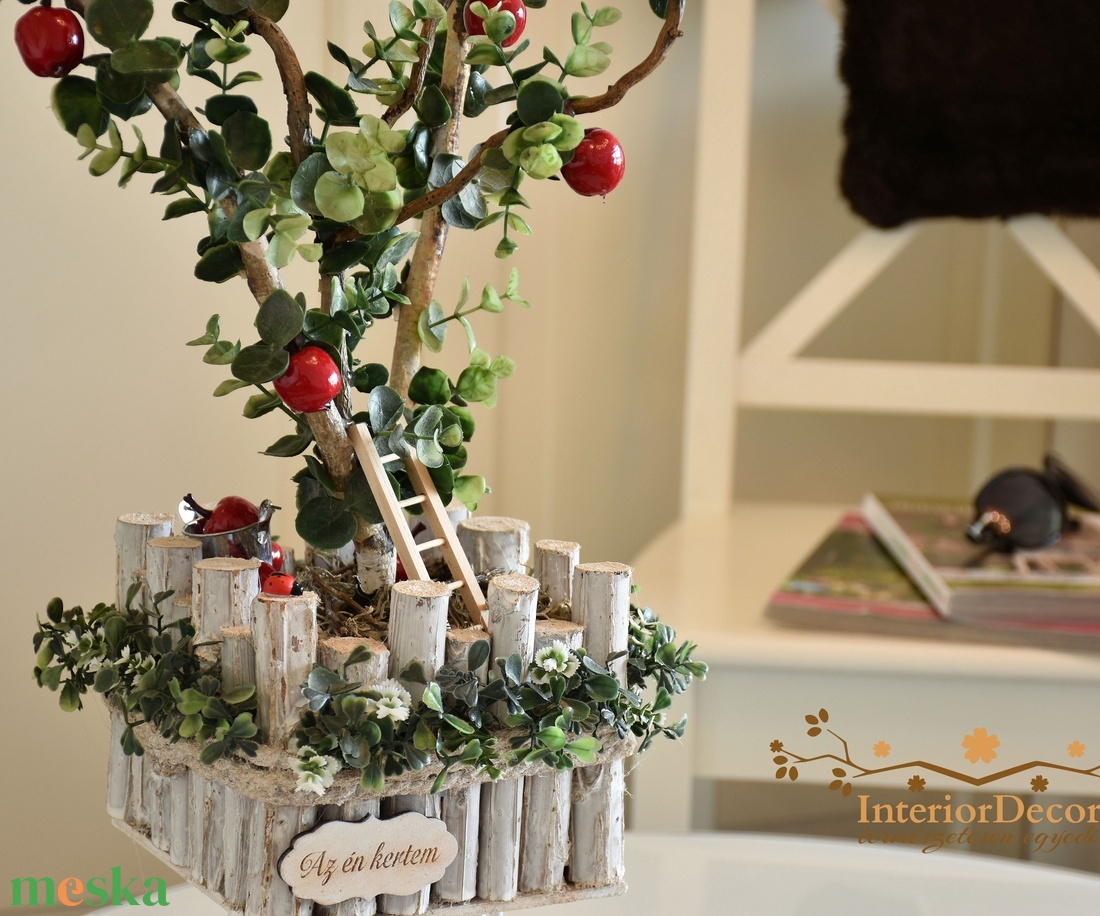Én kertem almafa asztali dísz - otthon & életmód - virágdekoráció - virágdíszek - asztali virágdísz - Meska.hu
