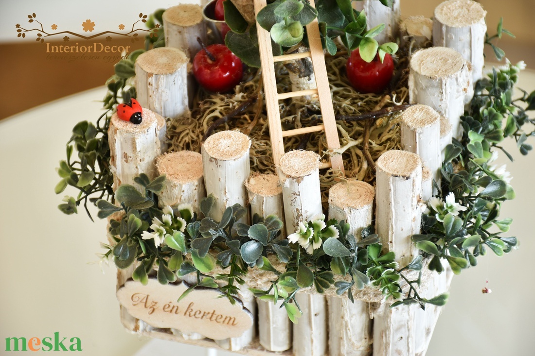 Én kertem almafa asztali dísz - otthon & életmód - virágdekoráció - virágdíszek - asztali virágdísz - Meska.hu