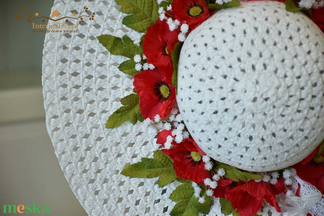 Pipacsmező ajtódísz - otthon & életmód - dekoráció - ajtó- és ablak dekoráció - ajtódísz & kopogtató - Meska.hu