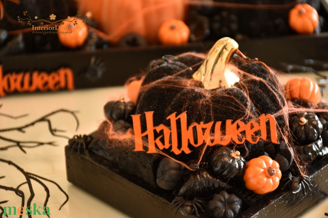 Halloween-i egy tökös - otthon & életmód - dekoráció - asztal és polc dekoráció - asztaldísz - Meska.hu