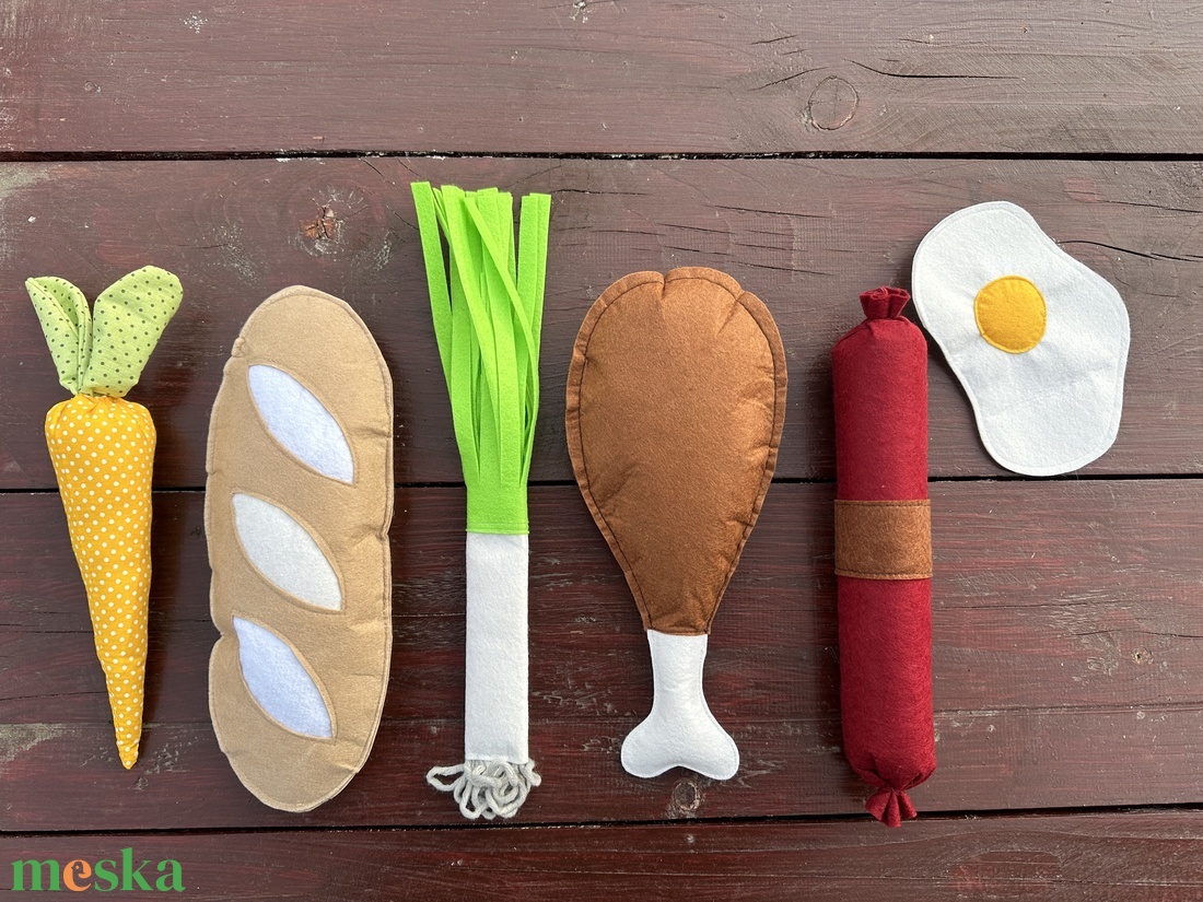 Filc játék élelmiszer csomag - játék & sport - készségfejlesztő és logikai játék - oktató játékok - Meska.hu