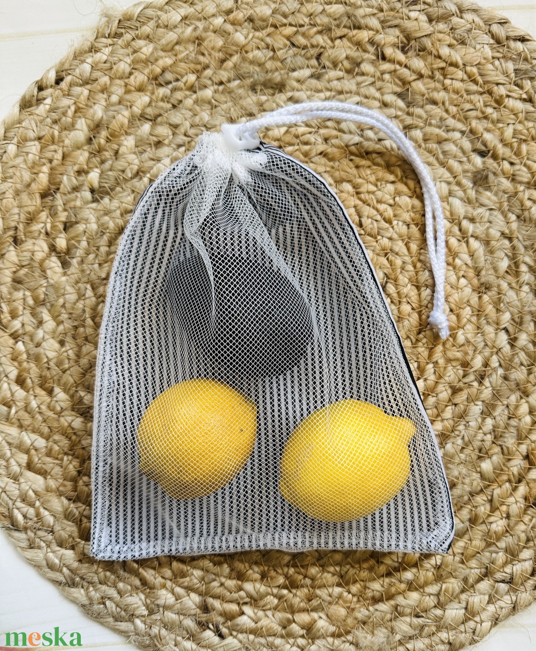 Ablakos bevásárló zacskó - kicsi - 3 db - táska & tok - bevásárlás & shopper táska - zöldség/gyümölcs zsák - Meska.hu