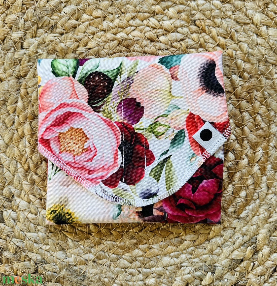 Újraszalvéta,  környezetbarát szendvicscsomagoló - romance - táska & tok - uzsonna- & ebéd tartó - szendvics csomagoló - Meska.hu