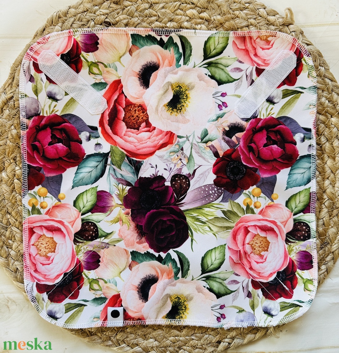 Újraszalvéta,  környezetbarát szendvicscsomagoló - romance - táska & tok - uzsonna- & ebéd tartó - szendvics csomagoló - Meska.hu