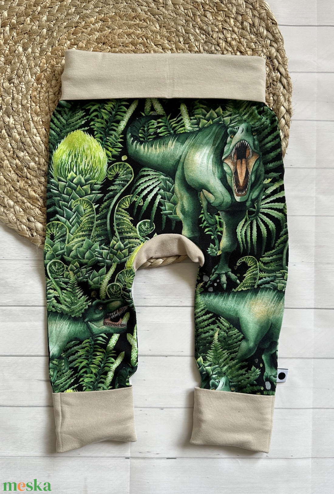 Popókörös, hordozós nadrág 74-80 - dínól - ruha & divat - gyerekruha - nadrág - Meska.hu