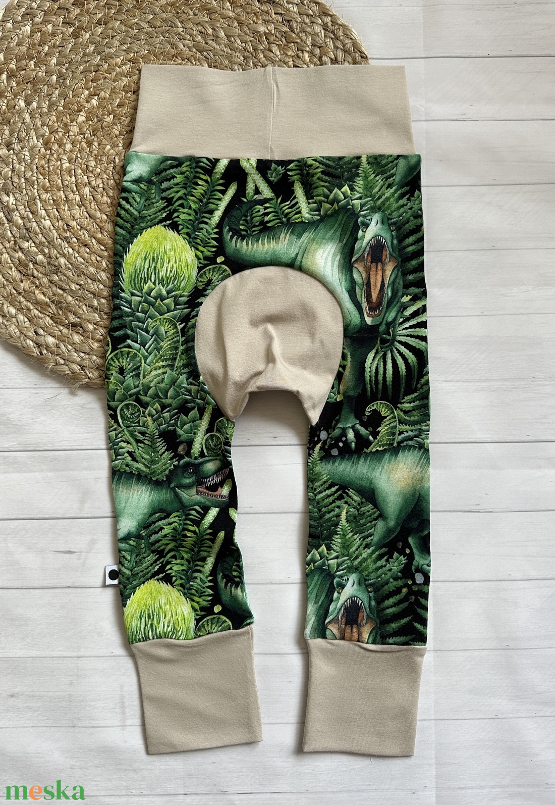 Popókörös, hordozós nadrág 74-80 - dínól - ruha & divat - gyerekruha - nadrág - Meska.hu