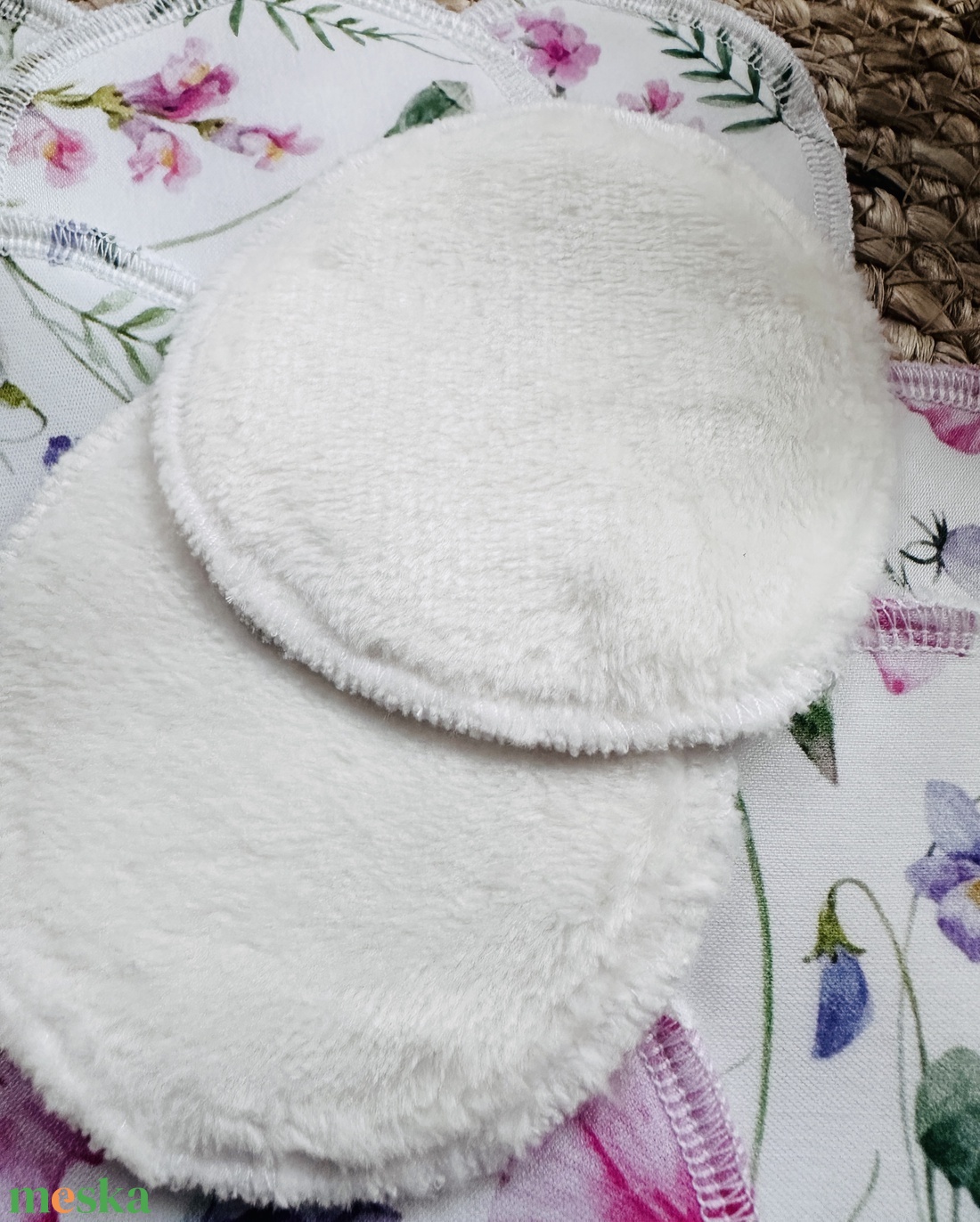 Mosható sminklemosó korongok - harangvirág - szépségápolás - arcápolás - smink kellék - Meska.hu