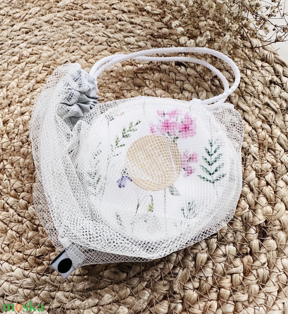 Mosható sminklemosó korongok - harangvirág - szépségápolás - arcápolás - smink kellék - Meska.hu