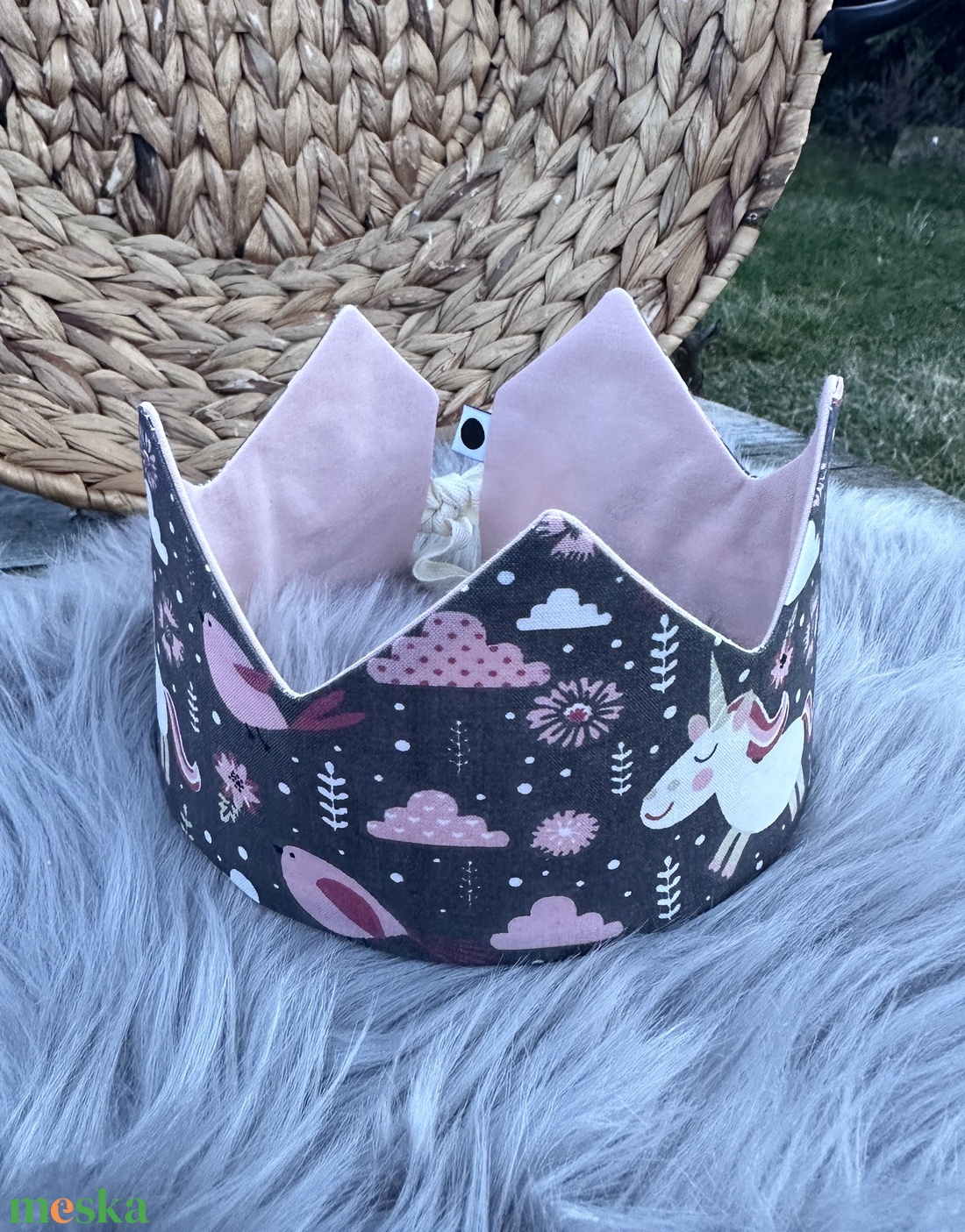 Textil korona - unikornis - játék & sport - szerepjáték - Meska.hu