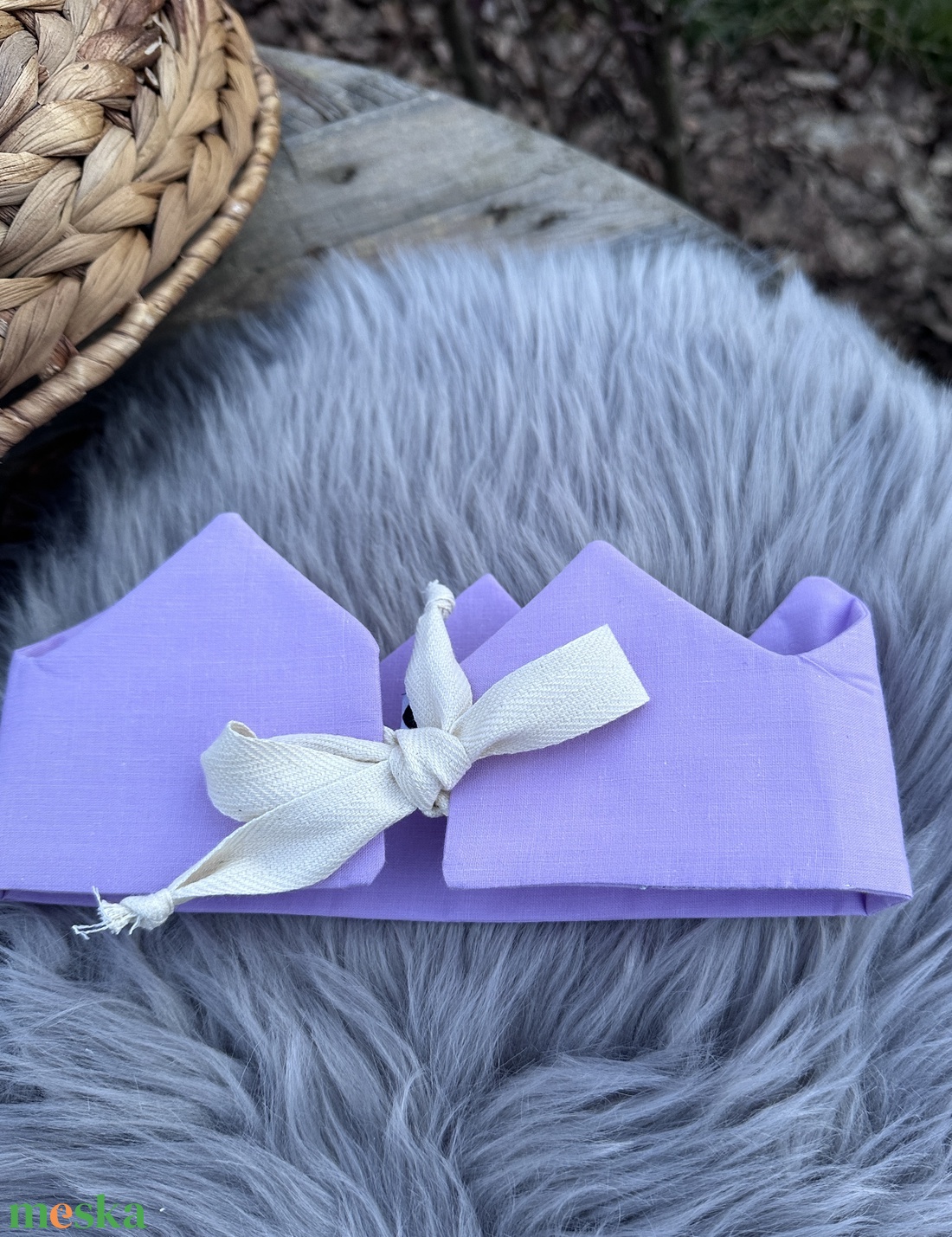 Textil korona - lila - játék & sport - szerepjáték - Meska.hu
