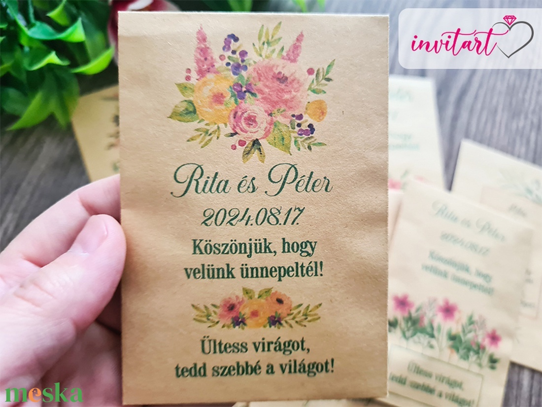 Virágmag köszönetajándék / köszönőajándék fehér tasakban - esküvő - emlék & ajándék - köszönőajándék - Meska.hu Virágmag köszönetajándék / köszönőajándék fehér tasakban - esküvő - emlék & ajándék - köszönőajándék - Meska.hu
