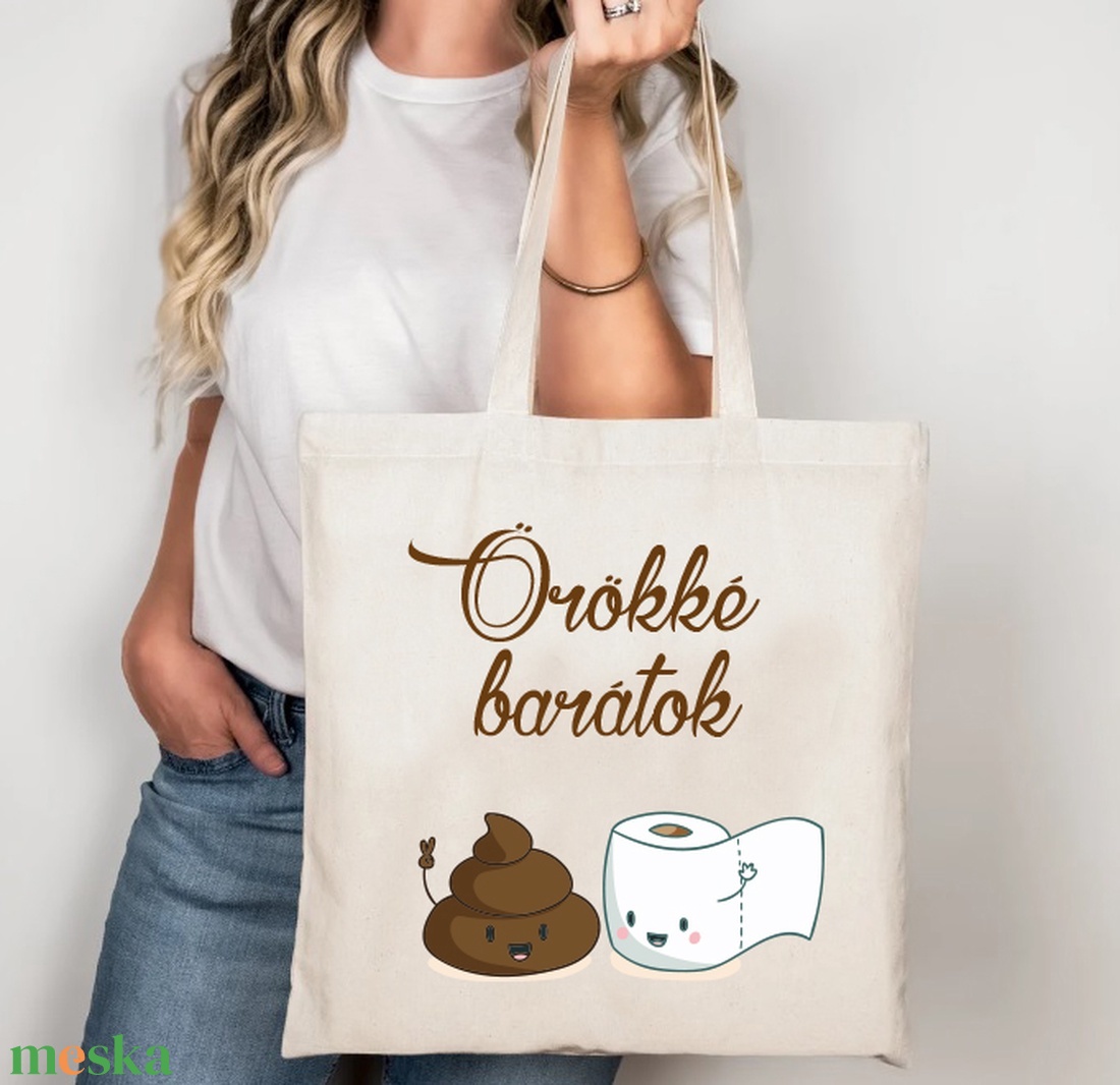 Örökké barátok vászontáska akciós termékkép 1