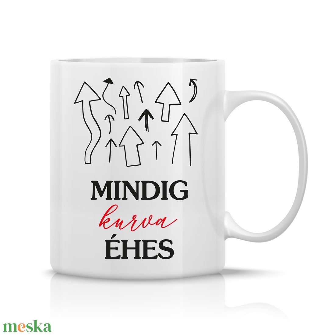 Mindig éhes bögre - otthon & életmód - konyhafelszerelés, tálalás - tálalás - bögre & csésze - Meska.hu