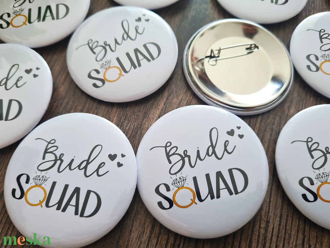Bride squad lánybúcsús kitűző - esküvő - lánybúcsú - Meska.hu Bride squad lánybúcsús kitűző - esküvő - lánybúcsú - Meska.hu