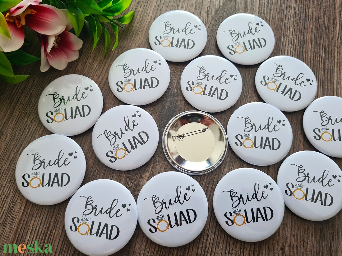 Bride squad lánybúcsús kitűző - esküvő - lánybúcsú - Meska.hu Bride squad lánybúcsús kitűző - esküvő - lánybúcsú - Meska.hu
