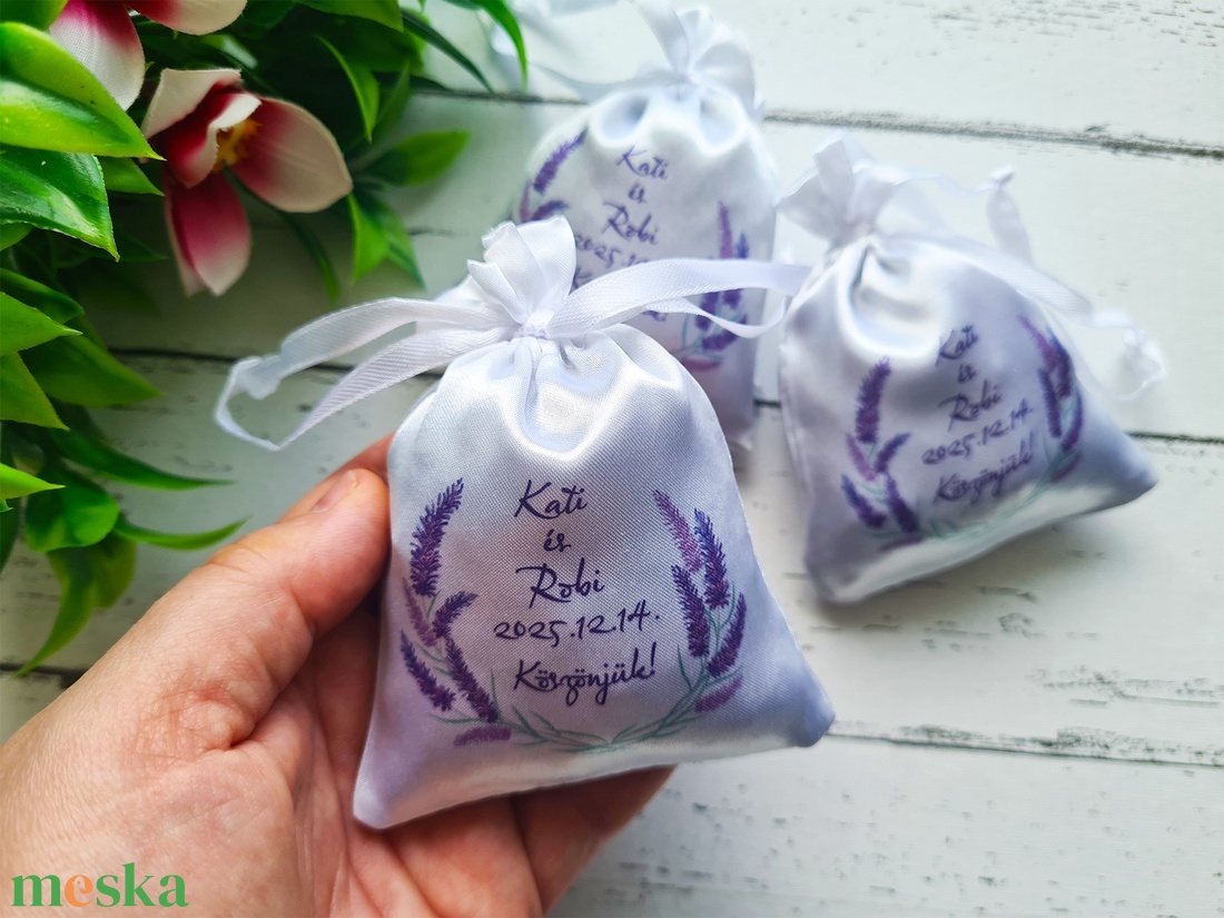 Levendulavirággal töltött zsákocska köszönetajándék - esküvő - emlék & ajándék - köszönőajándék - Meska.hu