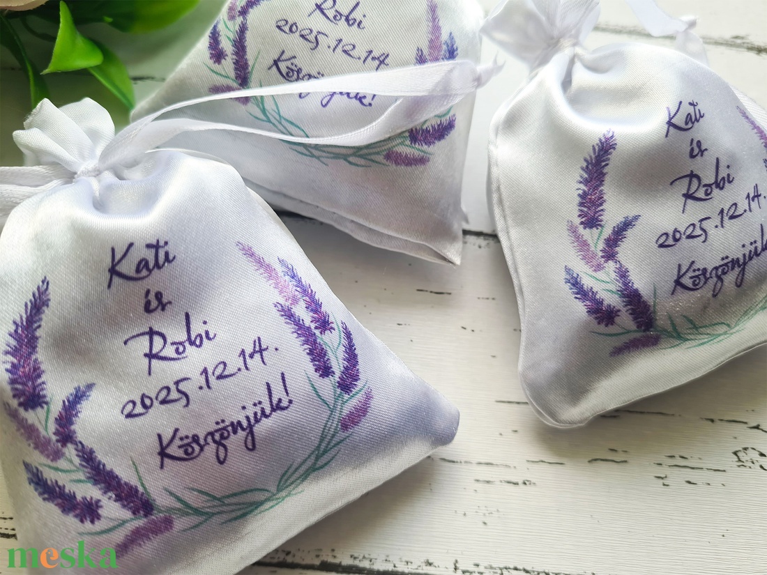 Levendulavirággal töltött zsákocska köszönetajándék - esküvő - emlék & ajándék - köszönőajándék - Meska.hu