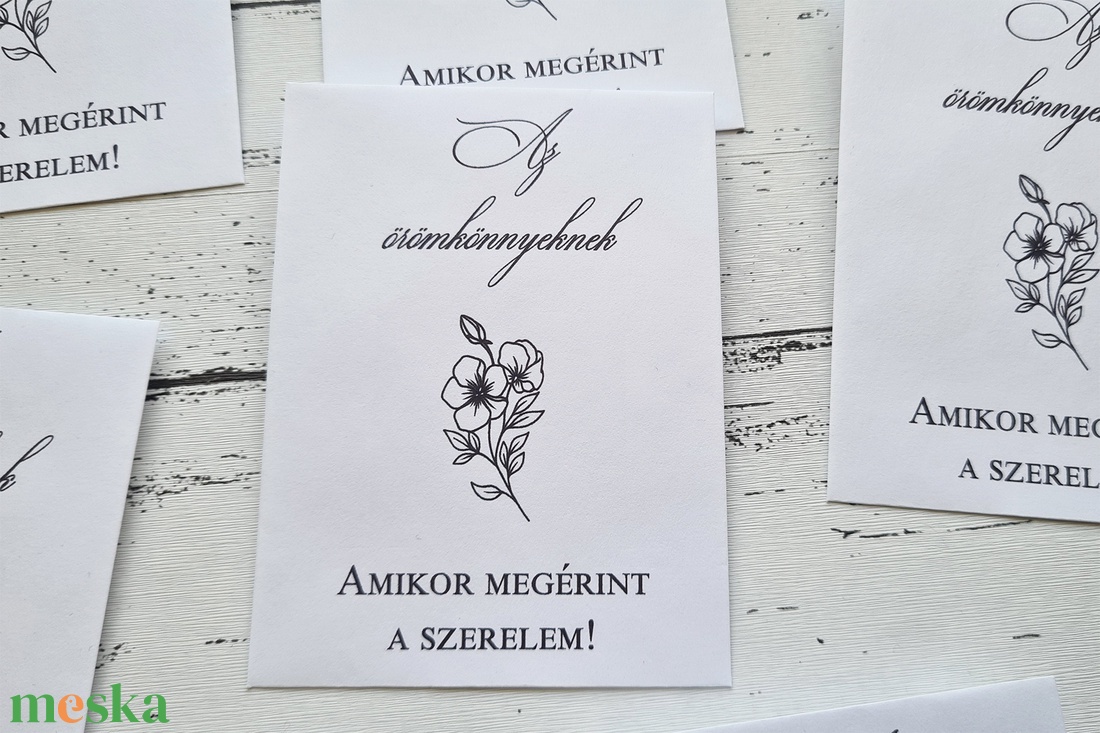 Az örömkönnyeknek - esküvői zsebkendő - esküvő - emlék & ajándék - köszönőajándék - Meska.hu