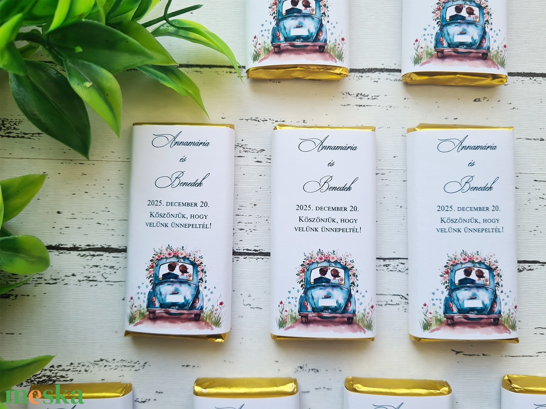 Esküvői csoki, csokoládé köszönetajándék - esküvő - emlék & ajándék - köszönőajándék - Meska.hu